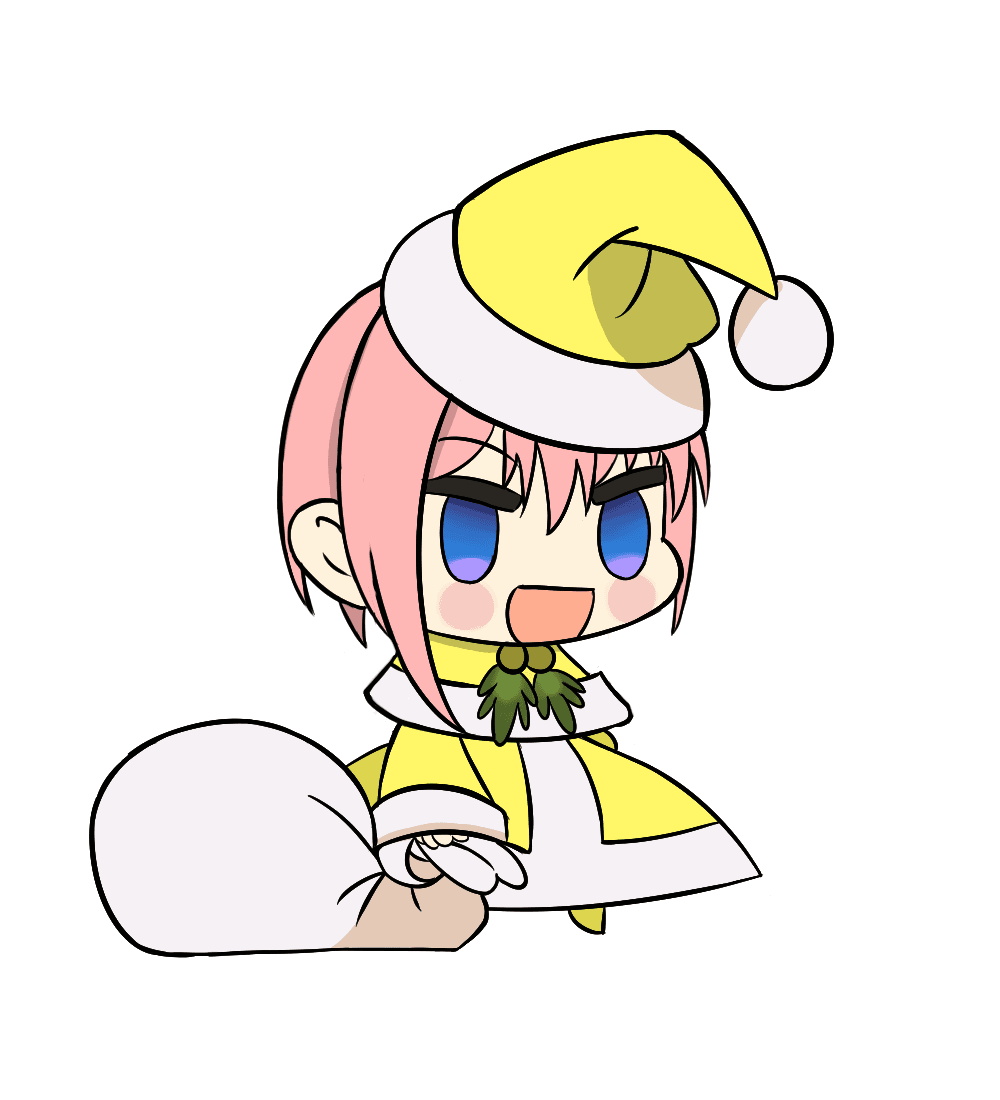 Versions of  Padoru drawn by Wiilly