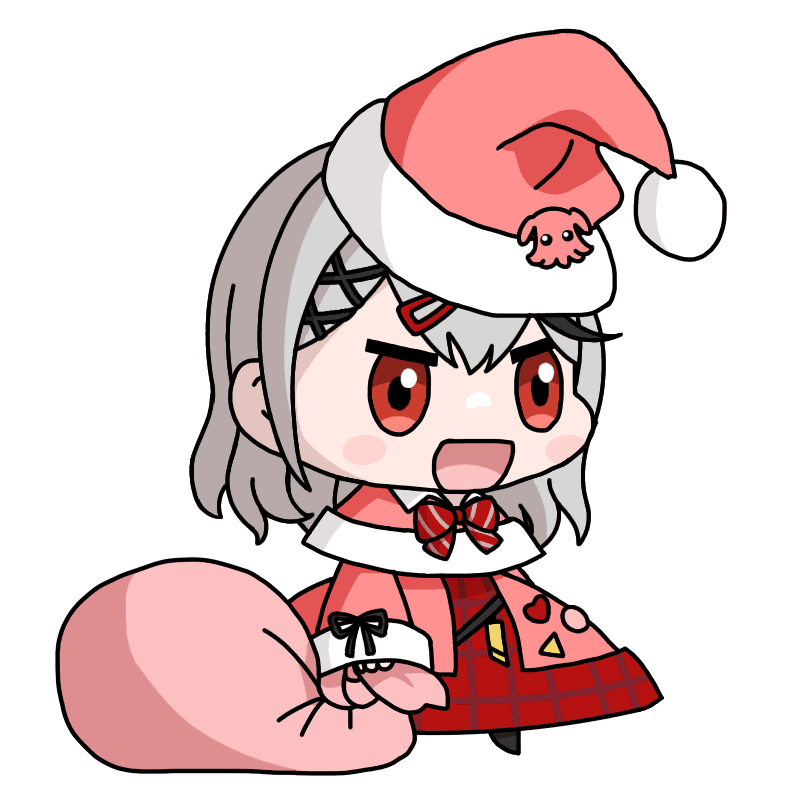 由Pikapoopowo 繪製的沙花叉克蘿耶Padoru版本